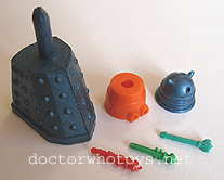 Cherilea Dalek (Blue, solid top) with Repro Light Green Arm